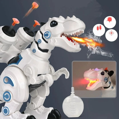 Large Spray Mechanical Dinosaurs Toy Launching missiles Cartoon Electronic Walking Animal Model Tyrannosaurus Rex Robot Kids Toy