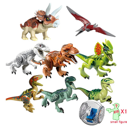 Jurassic World Building Blocks Set: Dinosaur Figures and Bricks with Escape Gyrosphere, Tyrannosaurus, and Indominus Rex. Perfect Assembly Toys for Kids.