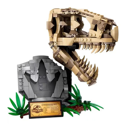 T. rex Skull Series Dinosaur Fossils Building Block Bricks. Perfect Toys for Kids' Birthday or Christmas Gifts 2024 New Arrival.