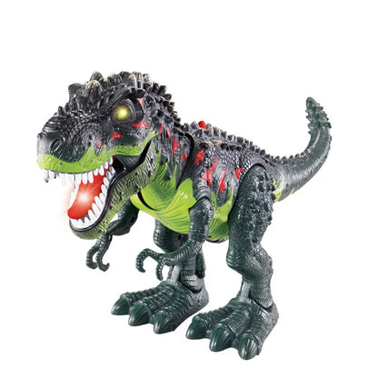 Robot Dinosaur Electronic Dragon Toy Walk With Light Sound Tyrannosaurus Battery Operated Electric Animal Children Birthday Gift