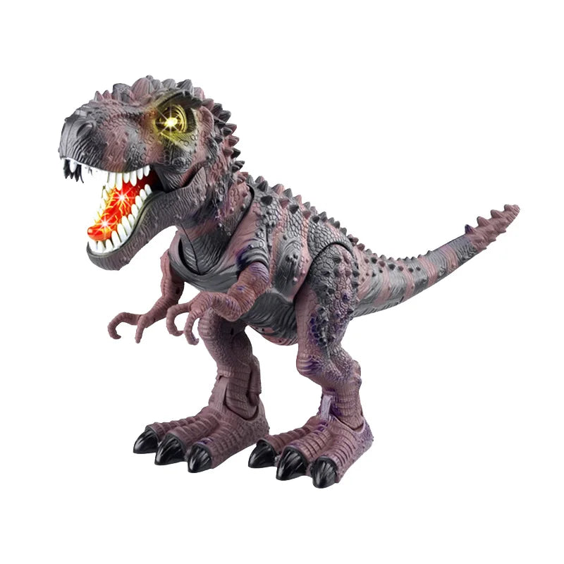 Robot Dinosaur Electronic Dragon Toy Walk With Light Sound Tyrannosaurus Battery Operated Electric Animal Children Birthday Gift